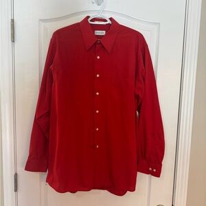 Van Heusen Red Button Down Shirt